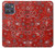 S3354 Red Classic Bandana Case For Motorola Moto G Power (2025)