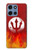 S2803 Fire Red Devil Spear Symbol Case For Motorola Moto G 5G (2025)