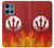 S2803 Fire Red Devil Spear Symbol Case For Motorola Moto G 5G (2025)