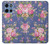 S3265 Vintage Flower Pattern Case For Motorola Moto G 5G (2025)