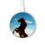 S0934 Wild Black Horse Wireless Charger Pad 15W Type-C iPhone Android LED Light Charging Station