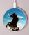 S0934 Wild Black Horse Wireless Charger Pad 15W Type-C iPhone Android LED Light Charging Station
