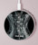 S1639 Gothic Corset Black Wireless Charger Pad 15W Type-C iPhone Android LED Light Charging Station