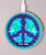S1870 Tie Dye Peace Wireless Charger Pad 15W Type-C iPhone Android LED Light Charging Station