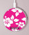 S2246 Hawaiian Hibiscus Pink Pattern Wireless Charger Pad 15W Type-C iPhone Android LED Light Charging Station