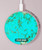 S2377 Turquoise Gemstone Texture Graphic Printed Wireless Charger Pad 15W Type-C iPhone Android LED Light Charging Station
