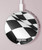 S2408 Checkered Winner Flag Wireless Charger Pad 15W Type-C iPhone Android LED Light Charging Station