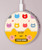 S2442 Cute Cat Cartoon Funny Wireless Charger Pad 15W Type-C iPhone Android LED Light Charging Station