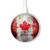 S2490 Canada Maple Leaf Flag Texture Wireless Charger Pad 15W Type-C iPhone Android LED Light Charging Station