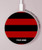 S2638 Black and Red Striped Wireless Charger Pad 15W Type-C iPhone Android LED Light Charging Station