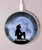 S2668 Mermaid Silhouette Moon Night Wireless Charger Pad 15W Type-C iPhone Android LED Light Charging Station