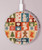 S2854 Cute Xmas Pattern Wireless Charger Pad 15W Type-C iPhone Android LED Light Charging Station