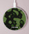 S2877 Green Snake Skin Graphic Printed Wireless Charger Pad 15W Type-C iPhone Android LED Light Charging Station