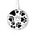 S2904 Dog Paw Prints Wireless Charger Pad 15W Type-C iPhone Android LED Light Charging Station