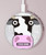 S3257 Cow Cartoon Wireless Charger Pad 15W Type-C iPhone Android LED Light Charging Station