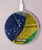 S3297 Brazil Flag Vintage Football Graphic Wireless Charger Pad 15W Type-C iPhone Android LED Light Charging Station