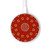S3355 Bandana Red Pattern Wireless Charger Pad 15W Type-C iPhone Android LED Light Charging Station