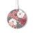 S3716 Rose Floral Pattern Wireless Charger Pad 15W Type-C iPhone Android LED Light Charging Station