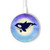 S3807 Killer Whale Orca Moon Pastel Fantasy Wireless Charger Pad 15W Type-C iPhone Android LED Light Charging Station