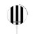 S2297 Black and White Vertical Stripes Magnetic Wireless Charger Pad with MagSafe 15W for iPhone 16 15 14 13 12