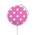 S2358 Pink Polka Dots Magnetic Wireless Charger Pad with MagSafe 15W for iPhone 16 15 14 13 12