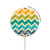 S2362 Rainbow Colorful Shavron Zig Zag Pattern Magnetic Wireless Charger Pad with MagSafe 15W for iPhone 16 15 14 13 12