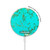 S2377 Turquoise Gemstone Texture Graphic Printed Magnetic Wireless Charger Pad with MagSafe 15W for iPhone 16 15 14 13 12