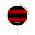 S2638 Black and Red Striped Magnetic Wireless Charger Pad with MagSafe 15W for iPhone 16 15 14 13 12