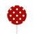 S2951 Red Polka Dots Magnetic Wireless Charger Pad with MagSafe 15W for iPhone 16 15 14 13 12