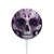 S3582 Purple Sugar Skull Magnetic Wireless Charger Pad with MagSafe 15W for iPhone 16 15 14 13 12
