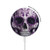 S3582 Purple Sugar Skull Magnetic Wireless Charger Pad with MagSafe 15W for iPhone 16 15 14 13 12