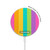 S3678 Colorful Rainbow Vertical Magnetic Wireless Charger Pad with MagSafe 15W for iPhone 16 15 14 13 12