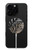 S3692 Gray Black Palm Leaves Magnetic Wireless Charger Pad with MagSafe 15W for iPhone 16 15 14 13 12