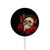 S3753 Dark Gothic Goth Skull Roses Magnetic Wireless Charger Pad with MagSafe 15W for iPhone 16 15 14 13 12