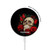S3753 Dark Gothic Goth Skull Roses Magnetic Wireless Charger Pad with MagSafe 15W for iPhone 16 15 14 13 12