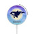 S3807 Killer Whale Orca Moon Pastel Fantasy Magnetic Wireless Charger Pad with MagSafe 15W for iPhone 16 15 14 13 12
