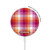 S3941 LGBT Lesbian Pride Flag Plaid Magnetic Wireless Charger Pad with MagSafe 15W for iPhone 16 15 14 13 12
