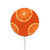 S3946 Seamless Orange Pattern Magnetic Wireless Charger Pad with MagSafe 15W for iPhone 16 15 14 13 12