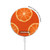 S3946 Seamless Orange Pattern Magnetic Wireless Charger Pad with MagSafe 15W for iPhone 16 15 14 13 12