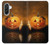 S1083 Pumpkin Spider Candles Halloween Case For Samsung Galaxy A36