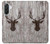 S2505 Reindeer Head Old Wood Texture Graphic Case For Samsung Galaxy A36