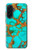 S2688 Aqua Copper Turquoise Gemstone Graphic Case For Samsung Galaxy A36