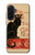 S2739 Chat Noir Black Cat Vintage Case For Samsung Galaxy A36