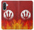 S2803 Fire Red Devil Spear Symbol Case For Samsung Galaxy A36