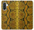 S3365 Yellow Python Skin Graphic Print Case For Samsung Galaxy A36