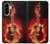 S0415 Fire Guitar Burn Case For Samsung Galaxy A56