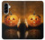 S1083 Pumpkin Spider Candles Halloween Case For Samsung Galaxy A56