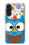 S2521 Cute Nerd Owl Cartoon Case For Samsung Galaxy A56