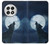 S3693 Grim White Wolf Full Moon Case For OnePlus 13