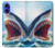 S4004 Oil Color Painting Giant Shark Case For iPhone 16